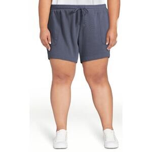 Terra & Sky Women's Plus 3X (24-26W) gray Pull On Knit Shorts Stretch relaxed